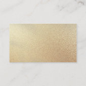 金ゴールド水色カスタムロゴモダン名刺 名刺 (裏面)