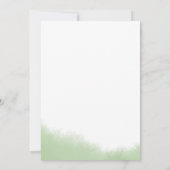 金ゴールド水色セージグリーンバタフライキンセアニェラ 招待状 (裏面)