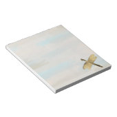 金ゴールド水色トンボ ノートパッド (アングル)