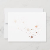 金ゴールド水色リハーサルディナーエンクロージャカード 招待状 (裏面)