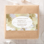 金ゴールド水色台紙しょうろうそくラベル ラベル (インサイチュ)