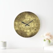 金ゴールド永遠の時計、スパイラルラージクロック ラージ壁時計 (ホーム)