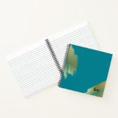 金ゴールド汚パーソナライズされたれ ノートブック (内部)