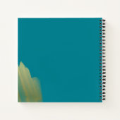 金ゴールド汚パーソナライズされたれ ノートブック (裏面)