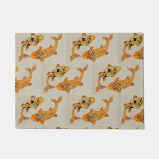 金ゴールド池 ドアマット (正面)