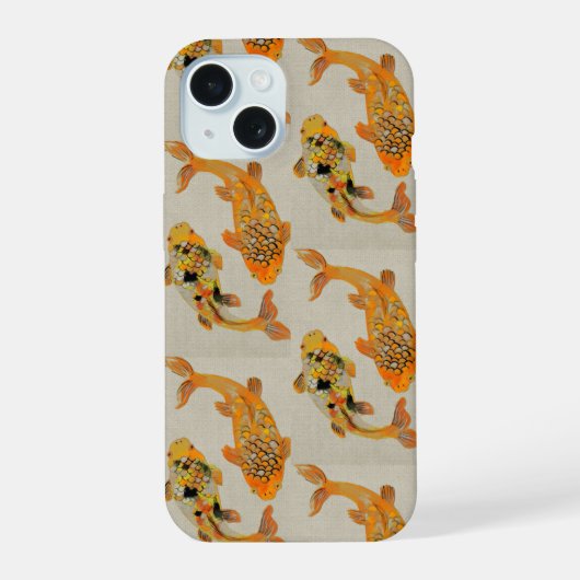 金ゴールド池 iPhone 15ケース (裏面)