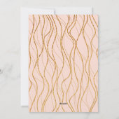 金ゴールド波オン赤面ピンクの楽しさ、写真 シーズンカード (裏面)