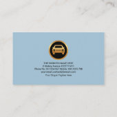 金ゴールド波スタイリッシュ青水洗車 名刺 (裏面)