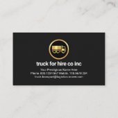 金ゴールド波形タブ層トラック 名刺 (裏面)