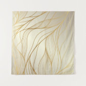 金ゴールド波形豪華な金色の線状の飾り タペストリー (正面(横))