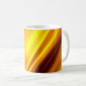 金ゴールド波抽象芸術背景 コーヒーマグカップ (正面右)