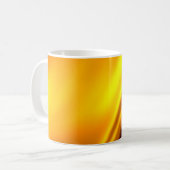 金ゴールド波抽象芸術背景 コーヒーマグカップ (正面左)