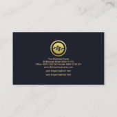 金ゴールド波株フェイク式取引先為替相場グラフ 名刺 (裏面)