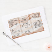 金ゴールド波製品ラベル4oz油スポイトまたはボトル 長方形シール (封筒)