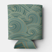 金ゴールド波:オリエ伝統的ンタルラグジュアリー 缶クーラー (裏面)