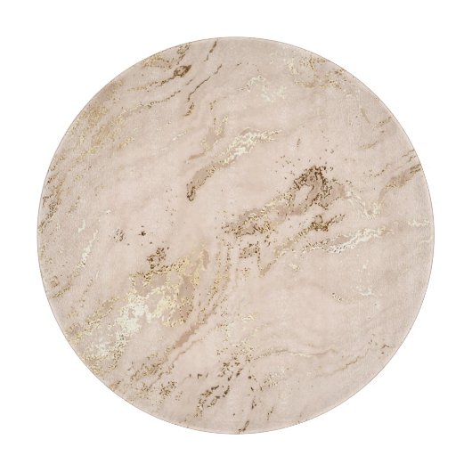 金ゴールド波:抽象芸術大理石 カッティングボード (正面)