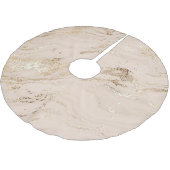 金ゴールド波：抽象芸術大理石 ブラッシュドポリエステルツリースカート (アングル)