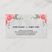 金ゴールド洗浄スプレー |大理石バラ |メイド 名刺 (裏面)