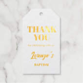 金ゴールド洗礼 ギフトタグ (正面)