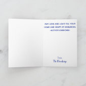 「金ゴールド浚渫船」グリーティングカード（封筒つき） シーズンカード (内部)