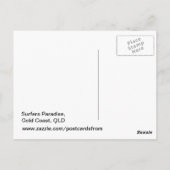 金ゴールド海岸,クイーンズランド,オーストラリア ポストカード (裏面)