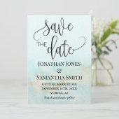 金ゴールド海結婚ビーチティール(緑がかった色) セーブザデート (スタンド正面)