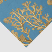 金ゴールド海藻オンアクアブルーティッシュペーパー 薄葉紙 (詳細)