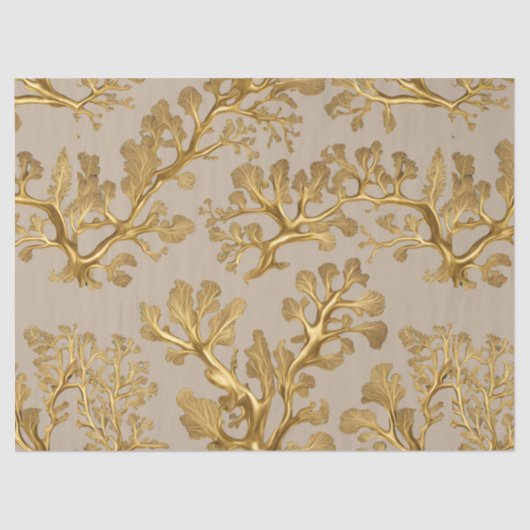 金ゴールド海藻オンサンドティッシュペーパー 薄葉紙 (正面)