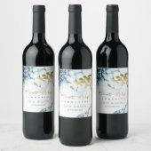 金ゴールド海軍の水中海魚の最初の聖餐会 ワインラベル (ボトル)