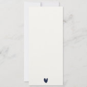 金ゴールド海軍の水中海魚の最初の聖餐会 招待状 (裏面)