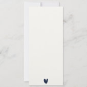 金ゴールド海軍の水中海魚の最初の聖餐会 招待状 (裏面)