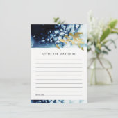 金ゴールド海軍の水中魚類アドバイスベビーシャワー エンクロージャーカード (スタンド正面)