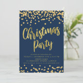 金ゴールド海軍グリッタービジネスクリス企業のマス 招待状 (スタンド正面)