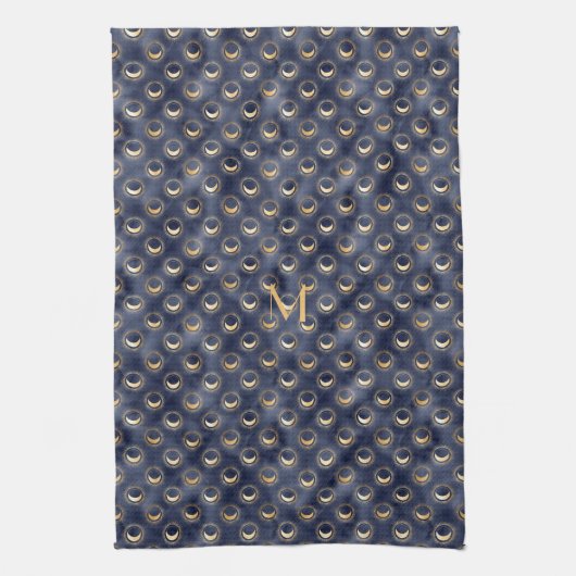 金ゴールド海軍パーティー結婚の装飾 キッチンタオル (縦)