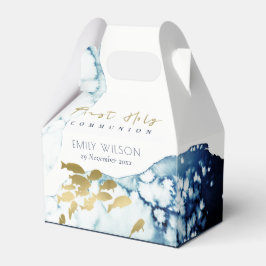 金ゴールド海軍水中魚第1聖餐式 フェイバーボックス