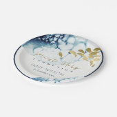 金ゴールド海軍水中魚第1聖餐式 ペーパープレート (アングル)