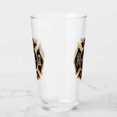 金ゴールド消防署消防士バッジ タンブラーグラス (左)