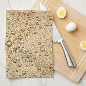 金ゴールド液滴 キッチンタオル (四つ折り)