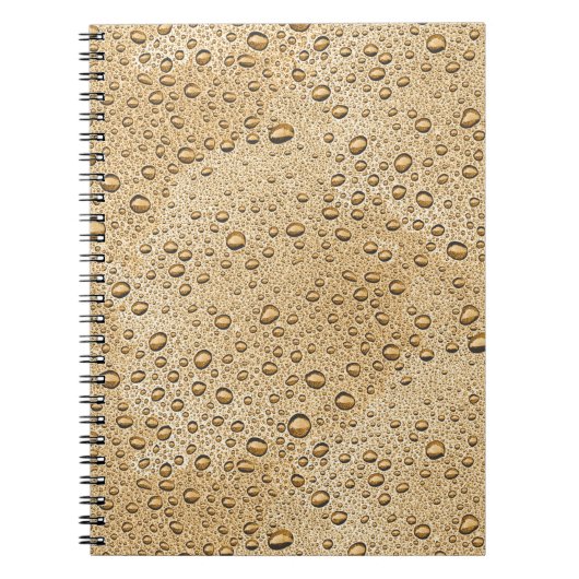 金ゴールド液滴 ノートブック (正面)