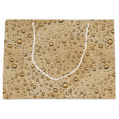 金ゴールド液滴 ラージペーパーバッグ (正面)