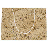 金ゴールド液滴 ラージペーパーバッグ (裏面)