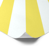 金ゴールド淡い色のとホワイトストライプズby Shirley Taylor ポスター (角)