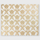 金ゴールド渦巻き ラッピングペーパー (フラット)