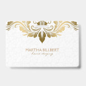 金ゴールド渦巻形のレース バッジ (Back)