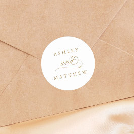 金ゴールド渦巻形のロマン結婚ク書 ラウンドシール