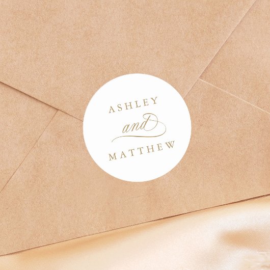 金ゴールド渦巻形のロマン結婚ク書 ラウンドシール