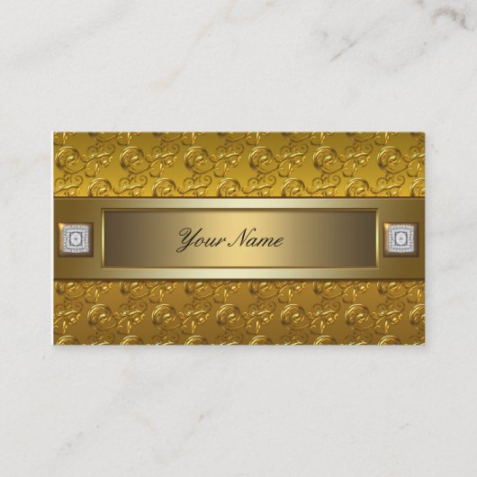 金ゴールド渦 名刺 (正面)