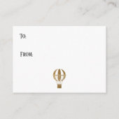 金ゴールド温風船表示シャワー挿入カード エンクロージャーカード (裏面)