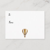 金ゴールド温風船表示シャワー挿入カード エンクロージャーカード (裏面)