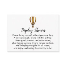 金ゴールド温風船表示シャワー挿入カード